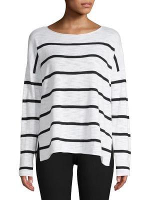 Core Life Striped Cotton Top