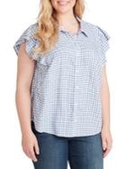 Jessica Simpson Plus Zaylee Double Ruffle Shirt
