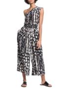 Tracy Reese Printed One-shoulder Jumpsuit