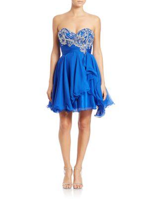 M By Mac Duggal Embellished Strapless Dress