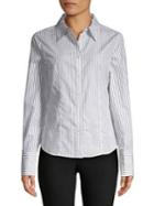 Calvin Klein Striped Oxford Cotton Button-down Shirt