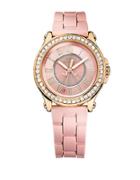 Juicy Couture Ladies Pedigree Goldtone And Silicone Watch