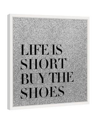 Marmont Hill Buy The Shoes Framed Painting Print
