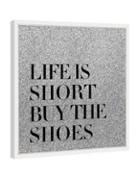 Marmont Hill Buy The Shoes Framed Painting Print