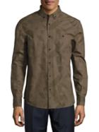 Sovereign Code Gearalt Camo-print Cotton Casual Button-down Shirt