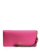 Coach Colorblocked Slim Pebbled Leather Wallet