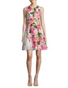 Vince Camuto Plus Floral Fit And Flare Dress