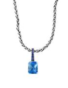 Effy Final Call Green Sapphire, Blue Topaz & Sterling Silver Pendant Necklace