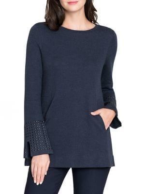 Nic+zoe Petites Petite Rhinestone Cuff Top