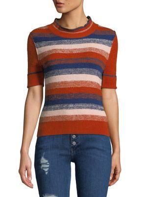Free People Knit Striped Top