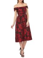 Carmen Marc Valvo Infusion Midi Fit-& Flare Cocktail Dress