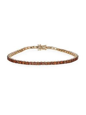 Marco Moore 14k Yellow Gold & Orange Sapphire Bracelet