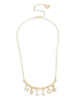 Bcbgeneration Hello Boxed Goldtone Frontal Necklace