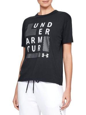 Under Armour Square Logo Girlfriend Crewneck Tee