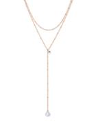 Lonna & Lilly Cubic Zirconia Lobster Clasp Lariat Necklace
