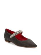 Kurt Geiger London Kingly Embellished Suede Mary Jane