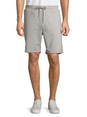 Black Brown Heathered Drawstring Shorts
