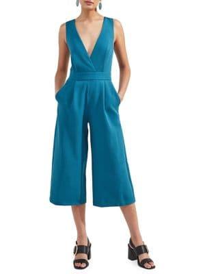 Miss Selfridge Deep V-neck Jumpsuit