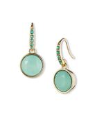 Lonna & Lilly Goldtone And Jade Crystal Drop Earrings