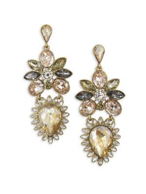 Belle By Badgley Mischka Fairytale Floral Stone Earrings
