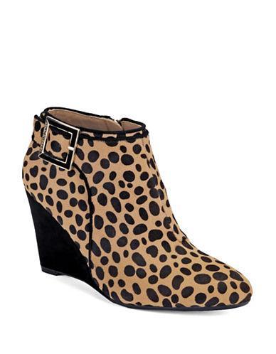 Isaac Mizrahi New York Winona Cheetah Print Wedge Booties