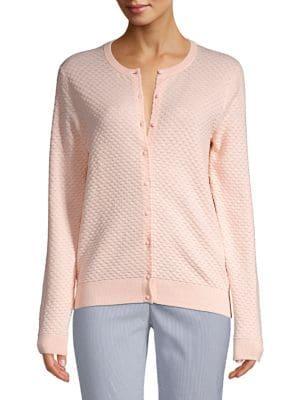 Lord & Taylor Petite Classic Cotton Cardigan