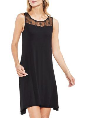 Vince Camuto Topic Heat Eyelet Embroidered Shift Dress