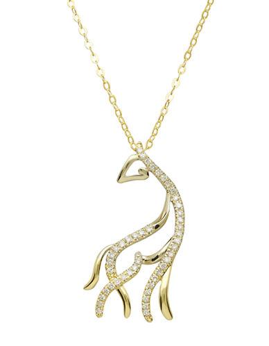 Lord & Taylor 14kt. Yellow Gold And Diamond Horse Pendant Necklace