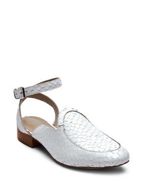 Matisse Half Moon Leather Ankle-strap Flats