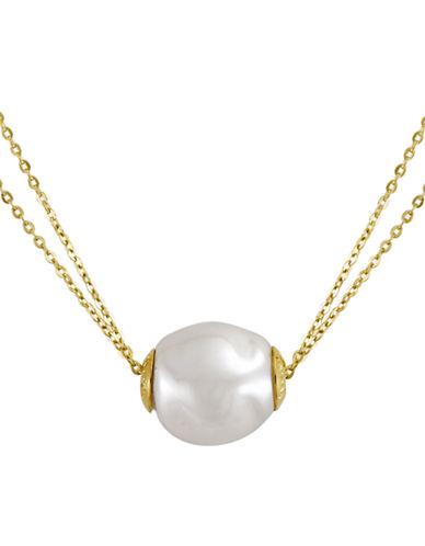 Majorica 18kt Gold Vermeil And Pearl Double Strand Necklace