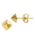 Lord & Taylor 18k Gold Over Sterling Silver Pyramid Stud Earrings