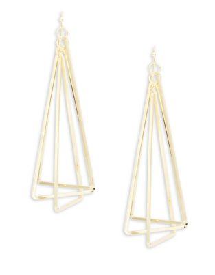 Design Lab Lord & Taylor Triple Triangle Earrings