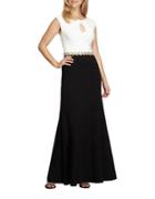 Alex Evenings Petite Embellished Colorblocked Gown