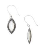 Lord & Taylor Mother-of-pearl Marquise Shaped Drop Earrings