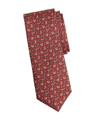 Brooks Brothers Fox-print Silk Tie