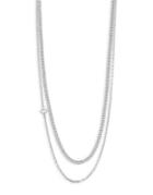 Karl Lagerfeld Layered Mixed Chain Charm Necklace