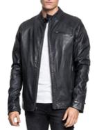 Lamarque Aaron Leather Moto Jacket