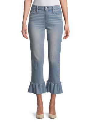 Paige Hoxton Embellished Ankle Jeans