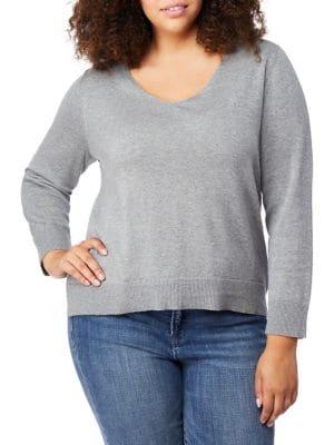Rebel Wilson X Angels Plus Lace-up Back Sweater