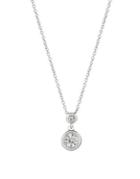 Morris & David 0.5 Tcw Diamond And 14k White Gold Dual Pendant Necklace