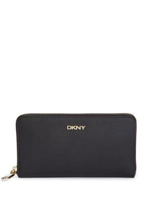 Dkny Leather Zip Around Wallet