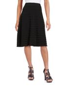 Calvin Klein Ribbed-knit A-line Skirt