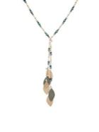 Lonna & Lilly Beaded Leaf Lariat Necklace