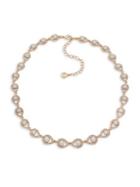 Anne Klein Faux Pearl And Crystal Collar Necklace