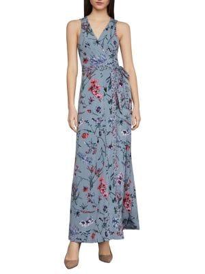 Bcbgmaxazria Wildflowers Maxi Wrap Dress