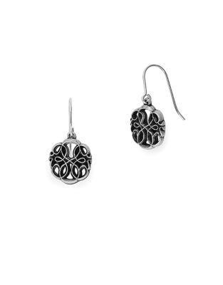 Alex And Ani Path Of Life Sterling Silver Hook Earrings
