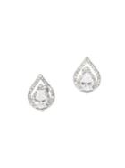 Vince Camuto Pave Teardrop Clip-on Earrings
