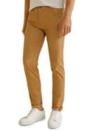 Mango Slim Fit Cotton-blend Pants