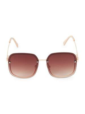 Vince Camuto 55mm Oversized Rimless Square Sunglasses