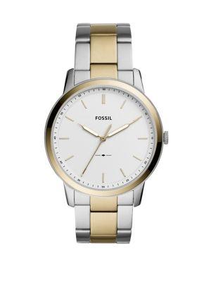 Fossil The Minimalist Stainless Steel Two-tone Bracelet Watch